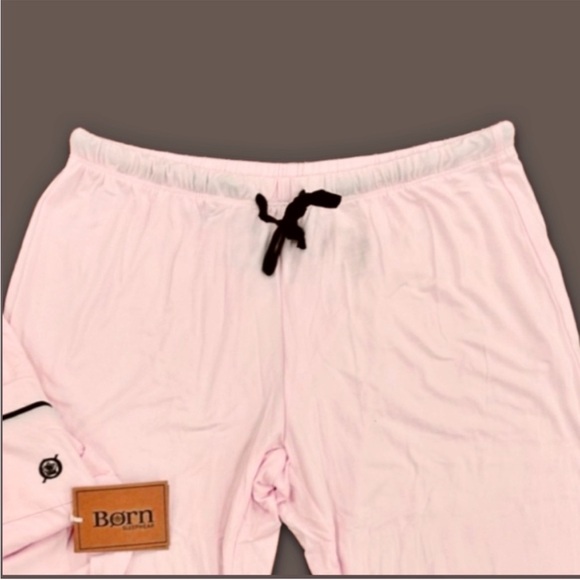 NWT Born Pajama Set Extra Soft Pink/Black Sizes Available S, M, L, XL